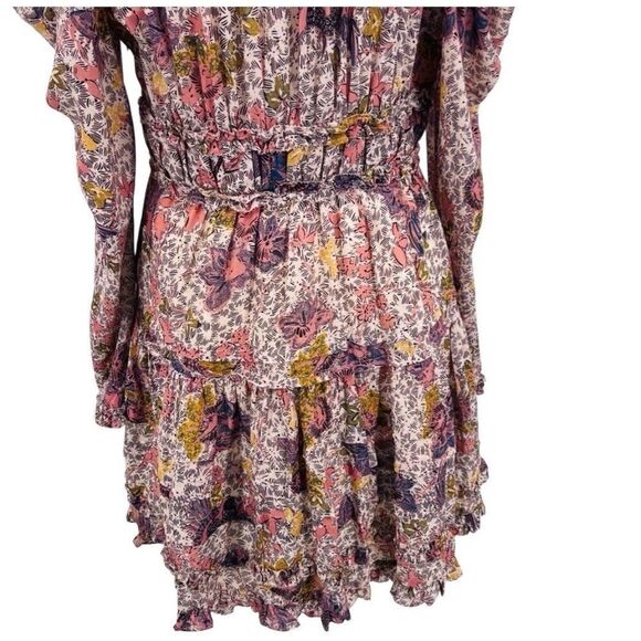 ULLA JOHNSON Dress Floral Julie Cotton Size 8 - Picture 6 of 14